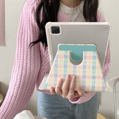 Chromahome Pattern Embroidery Bread Puppy iPad Case