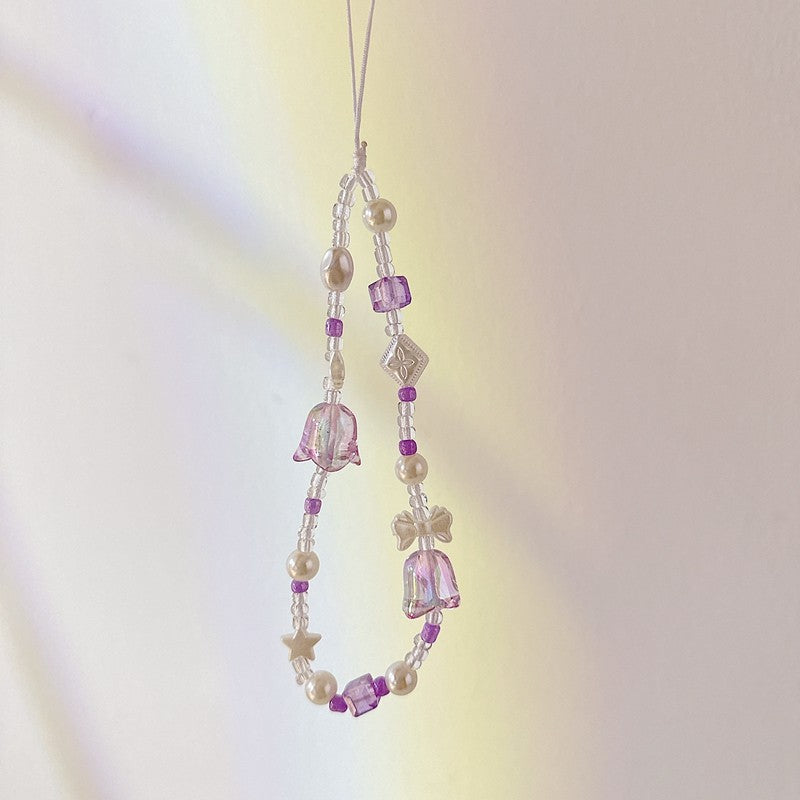 Chromahome Summer Fresh Colorful Flower Beaded Phone Wristlets