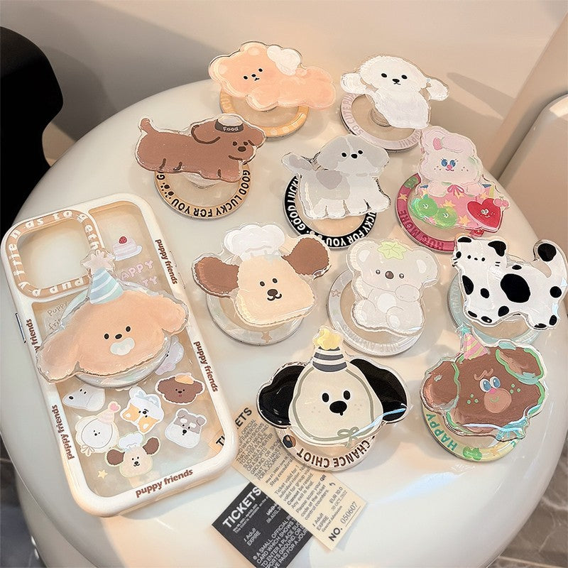 Chromahome Portable Small Animal Style Adhesive Ring Holder