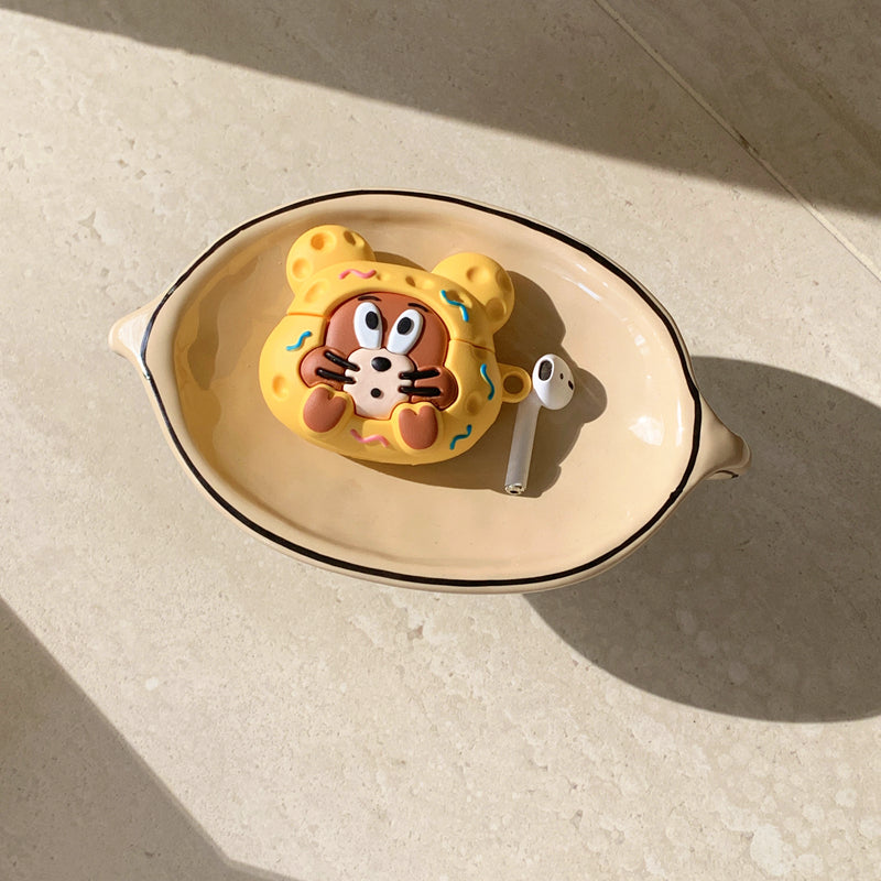 Chromahome Cute Cheese Cat Mouse Airpods Case - Chromahome  