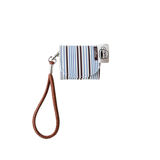 Chromahome Striped Coffee AirPods Case