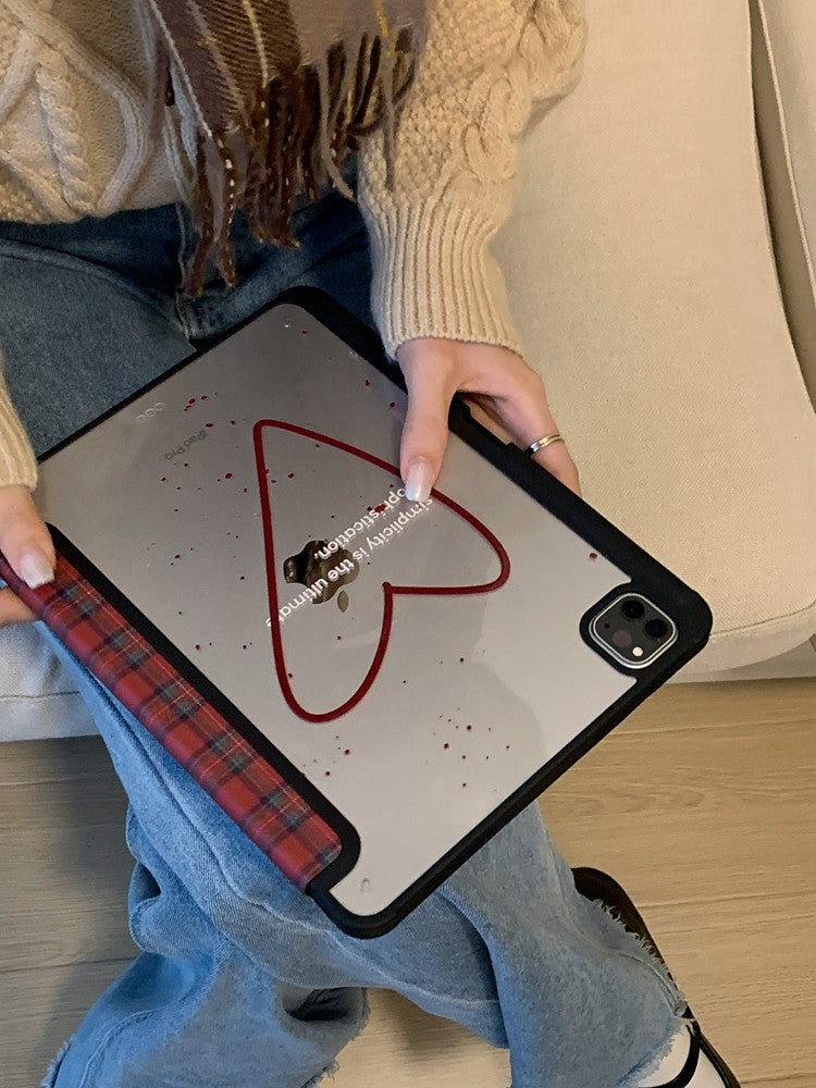 Chromahome Celebrity Red Plaid iPad Case