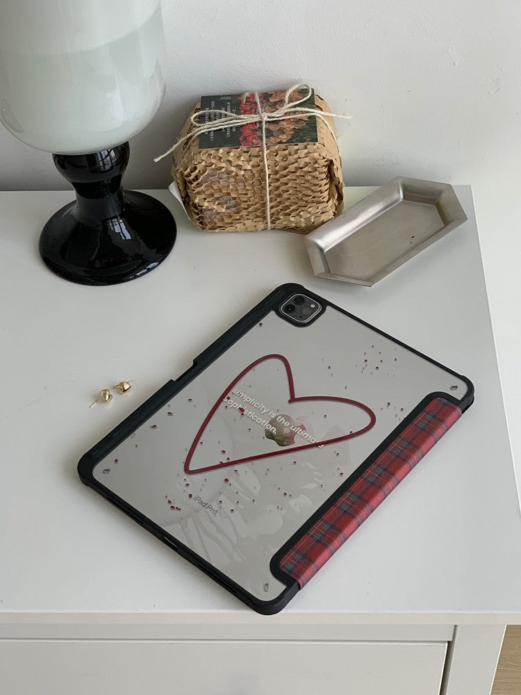 Chromahome Celebrity Red Plaid iPad Case