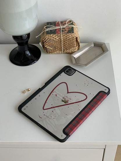 Chromahome Celebrity Red Plaid iPad Case