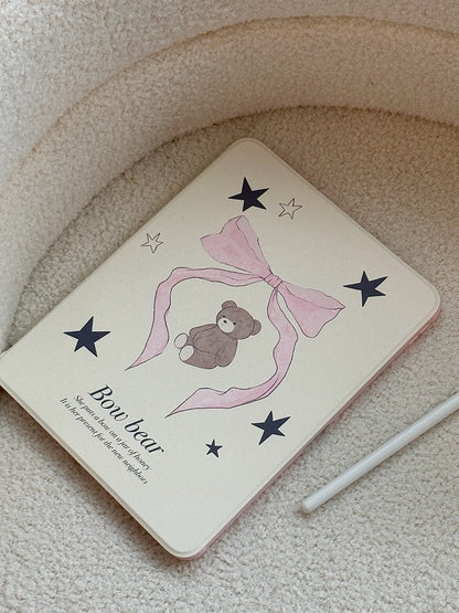 Chromahome Star Bowknot Bear iPad Case