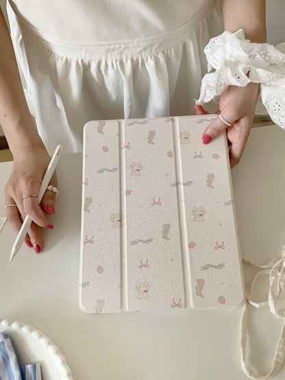 Chromahome Pink Floral Suitable iPad Protective Case