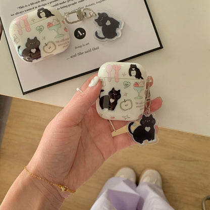 Chromahome Cute Little Black Cat AirPods Case - Chromahome  