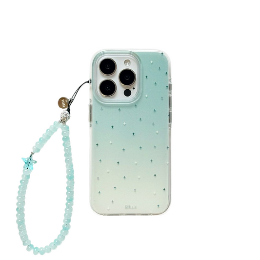 Chroamhome Fresh Mint Green Gradient Star iPhone Case - Chromahome   