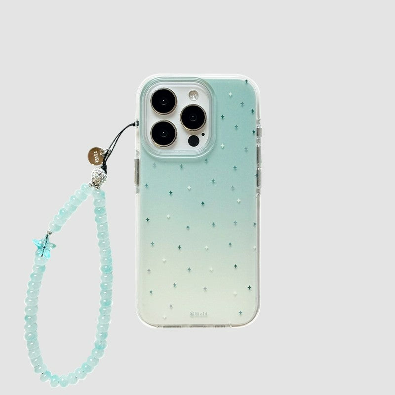 Chroamhome Fresh Mint Green Gradient Star iPhone Case - Chromahome   