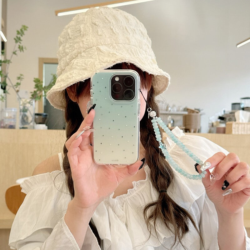 Chroamhome Fresh Mint Green Gradient Star iPhone Case - Chromahome   