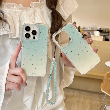 Chroamhome Fresh Mint Green Gradient Star iPhone Case - Chromahome   