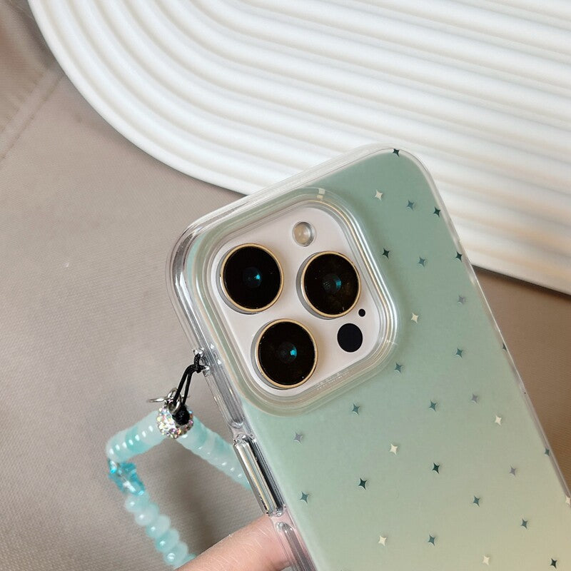 Chroamhome Fresh Mint Green Gradient Star iPhone Case - Chromahome   