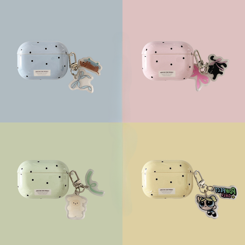 Chromahome Black Polka Dot Small Animal AirPods Case - Chromahome  