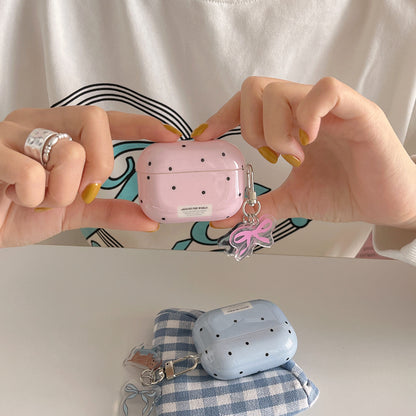 Chromahome Black Polka Dot Small Animal AirPods Case - Chromahome  