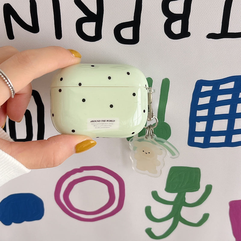 Chromahome Black Polka Dot Small Animal AirPods Case - Chromahome  