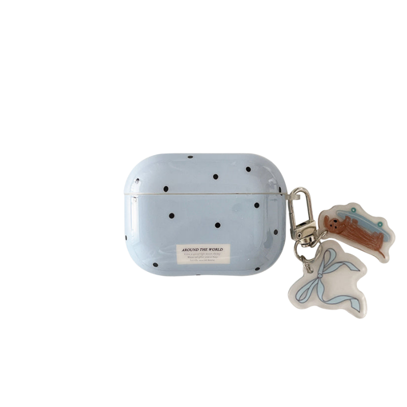 Chromahome Black Polka Dot Small Animal AirPods Case - Chromahome  