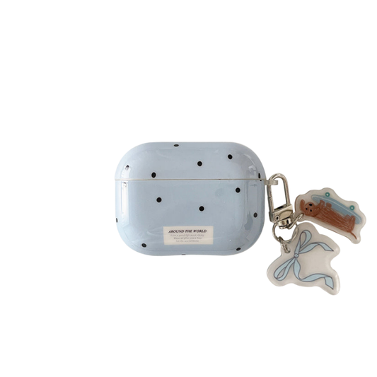 Chromahome Black Polka Dot Small Animal AirPods Case - Chromahome  