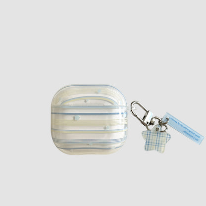 Chromahome Blue and Green Striped Star AirPods Case - Chromahome  
