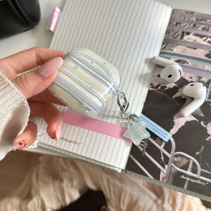 Chromahome Blue and Green Striped Star AirPods Case - Chromahome  