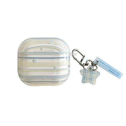 Chromahome Blue and Green Striped Star AirPods Case - Chromahome  