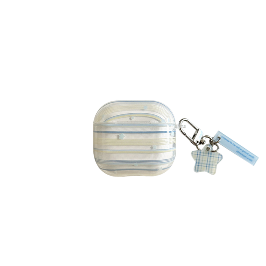Chromahome Blue and Green Striped Star AirPods Case - Chromahome  
