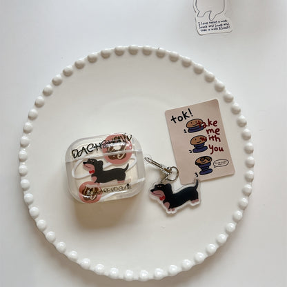 Chromahome Cartoon Donut Dachshund AirPods Case - Chromahome  