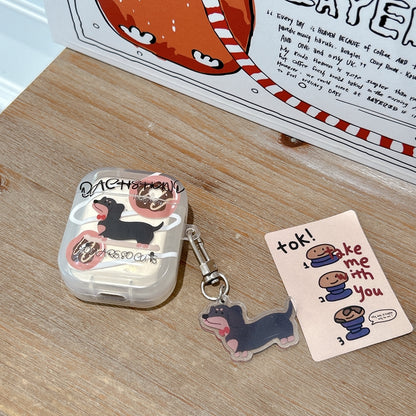 Chromahome Cartoon Donut Dachshund AirPods Case - Chromahome  