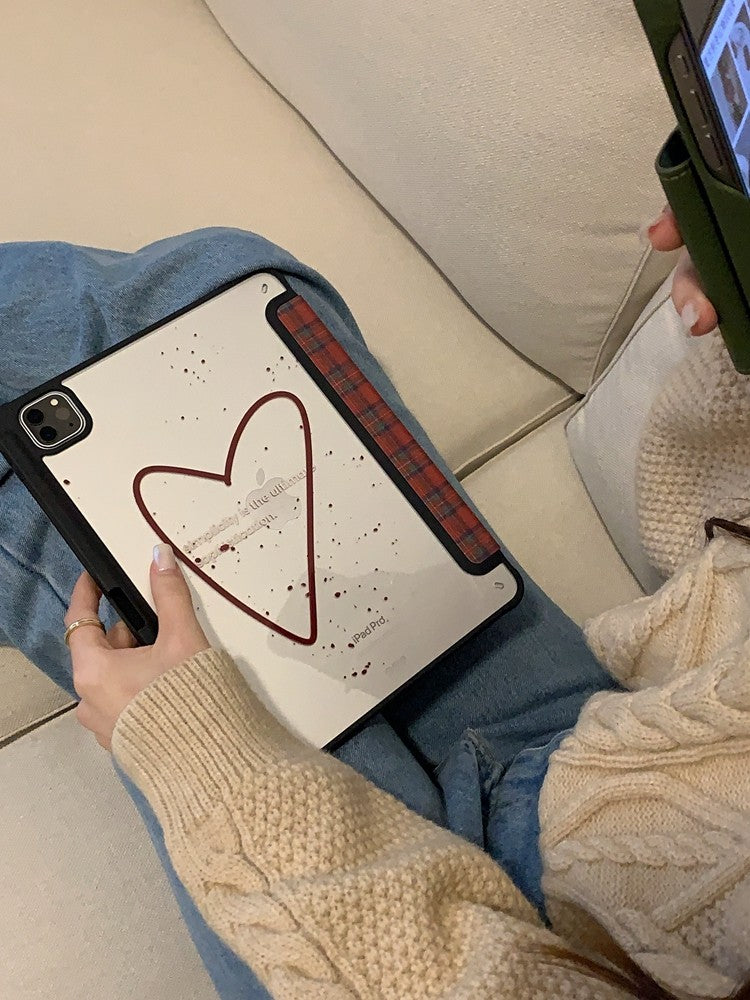 Chromahome Celebrity Red Plaid iPad Case - Chromahome  