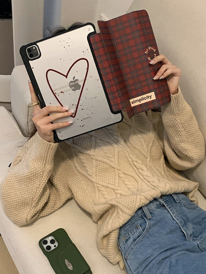 Chromahome Celebrity Red Plaid iPad Case - Chromahome  