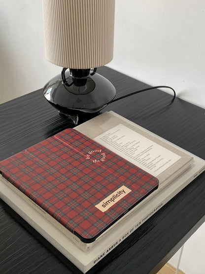 Chromahome Celebrity Red Plaid iPad Case - Chromahome  