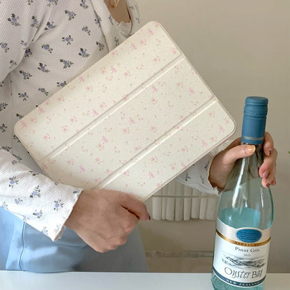 Chromahome Crushed Flower Bowknot Compatible iPad Case - Chromahome  