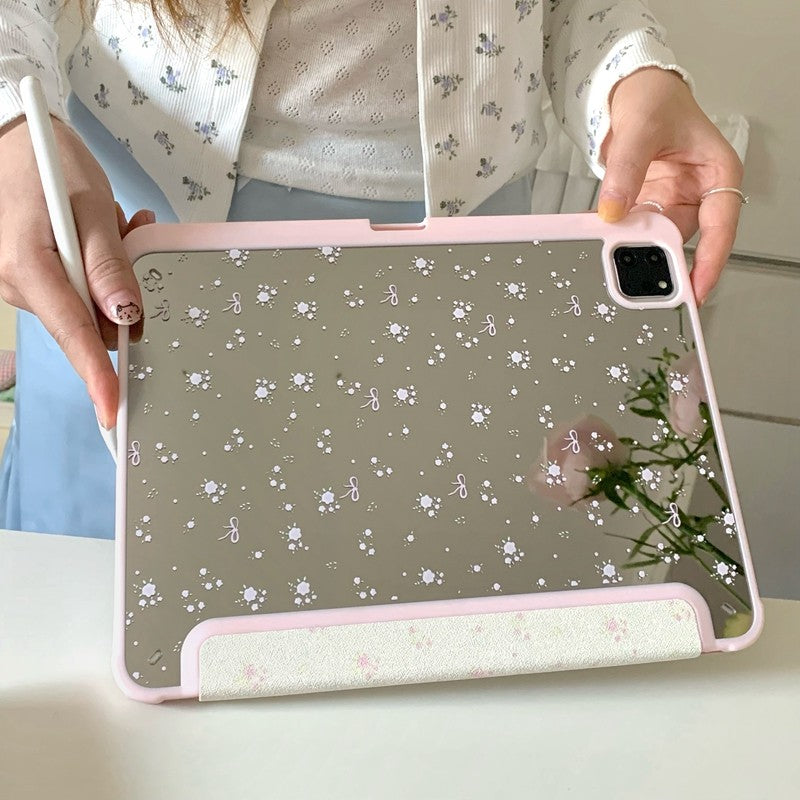 Chromahome Crushed Flower Bowknot Compatible iPad Case - Chromahome  