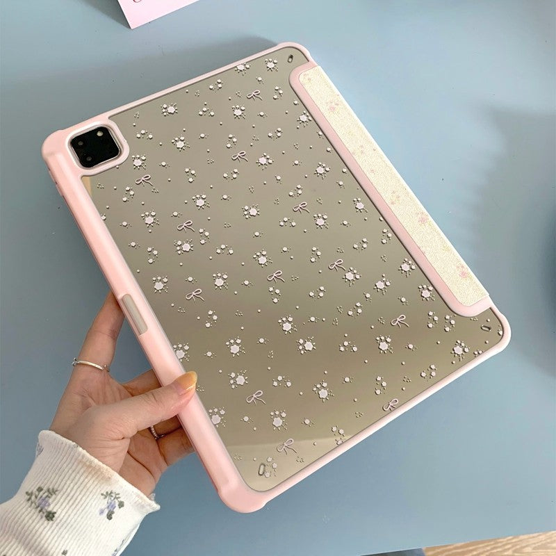 Chromahome Crushed Flower Bowknot Compatible iPad Case - Chromahome  