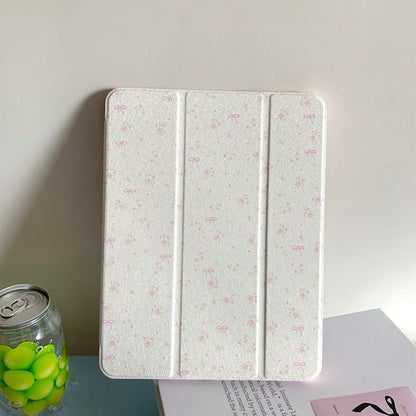 Chromahome Crushed Flower Bowknot Compatible iPad Case - Chromahome  