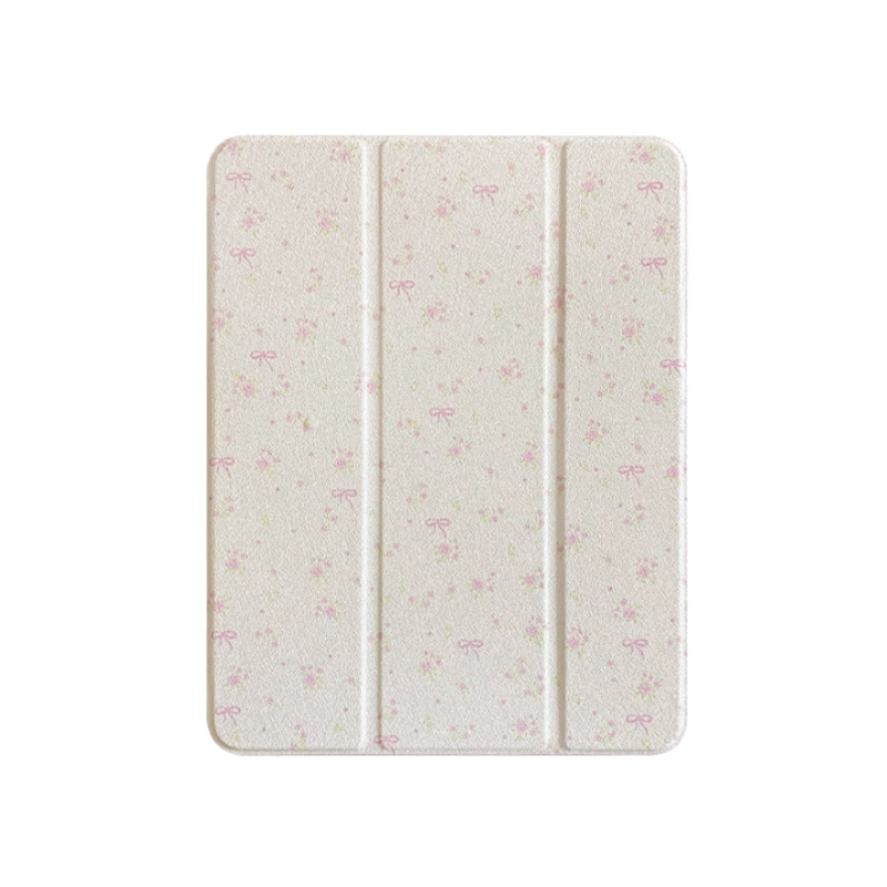 Chromahome Crushed Flower Bowknot Compatible iPad Case - Chromahome  