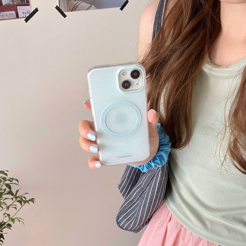 Chromahome Dopamine Mint Green Splash Ink Magnetic iPhone Case - Chromahome  