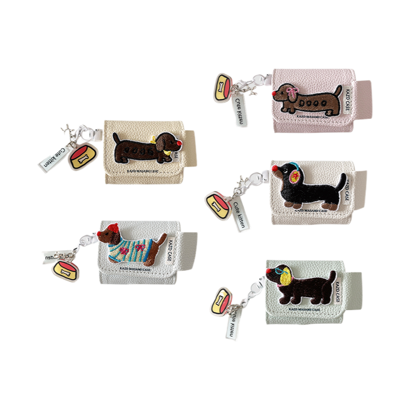 Chromahome Embroidered Dachshund AirPods Case - Chromahome  