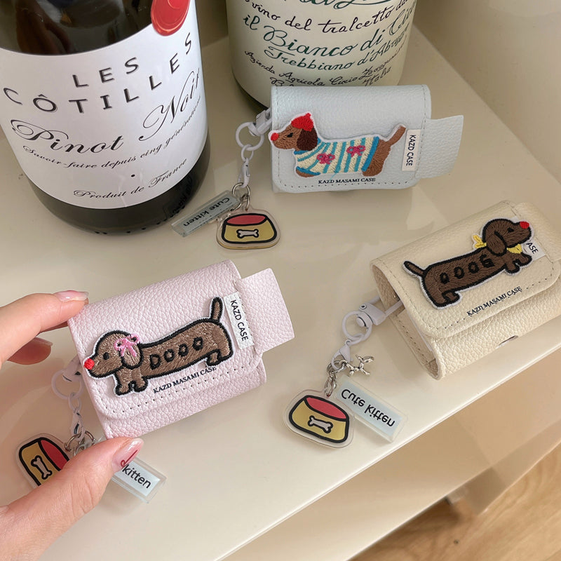 Chromahome Embroidered Dachshund AirPods Case - Chromahome  