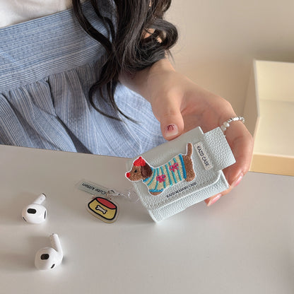 Chromahome Embroidered Dachshund AirPods Case - Chromahome  