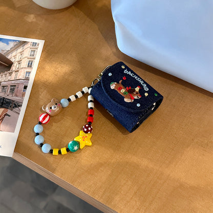 Chromahome Embroidered Dachshund Denim AirPods Case - Chromahome  