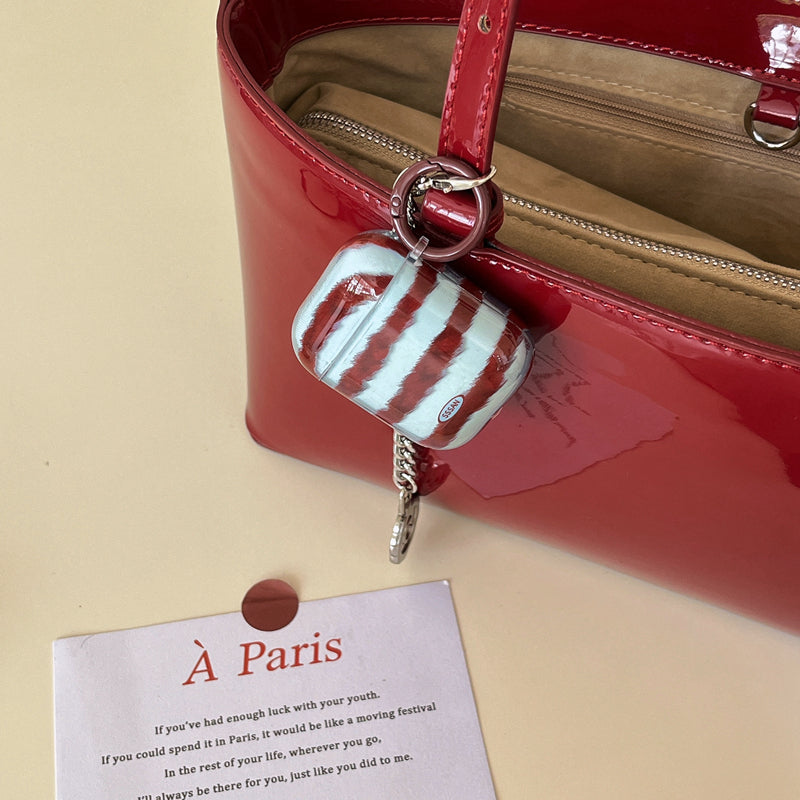 Chromahome Fashionable Retro Leopard Print Stitching Star AirPods Case - Chromahome  