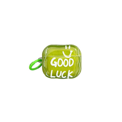 Chromahome Fresh Green English Smiley Face AirPods Case - Chromahome  