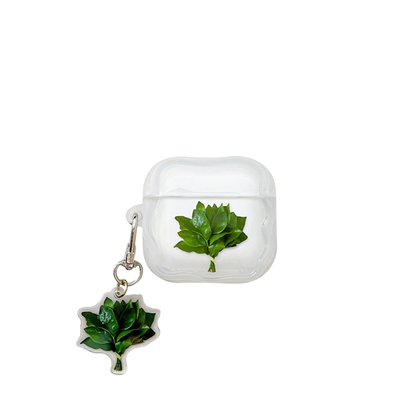 Chromahome Fresh and Simple Grapefruit Leaf Illustration Airpods Case - Chromahome  