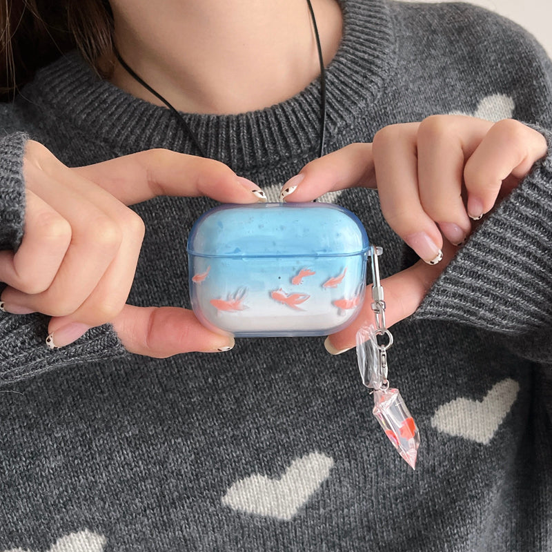 Chromahome Gradient Blue Koi AirPods Case - Chromahome  