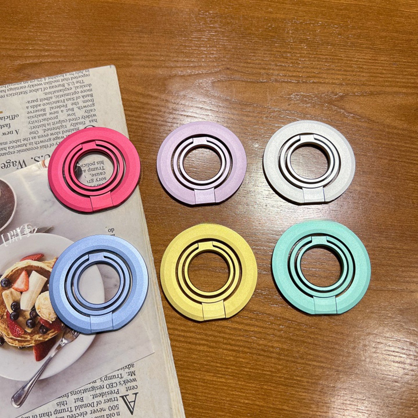 Chromahome New Double Ring Folding MagSafe Adhesive Ring Holder - Chromahome  