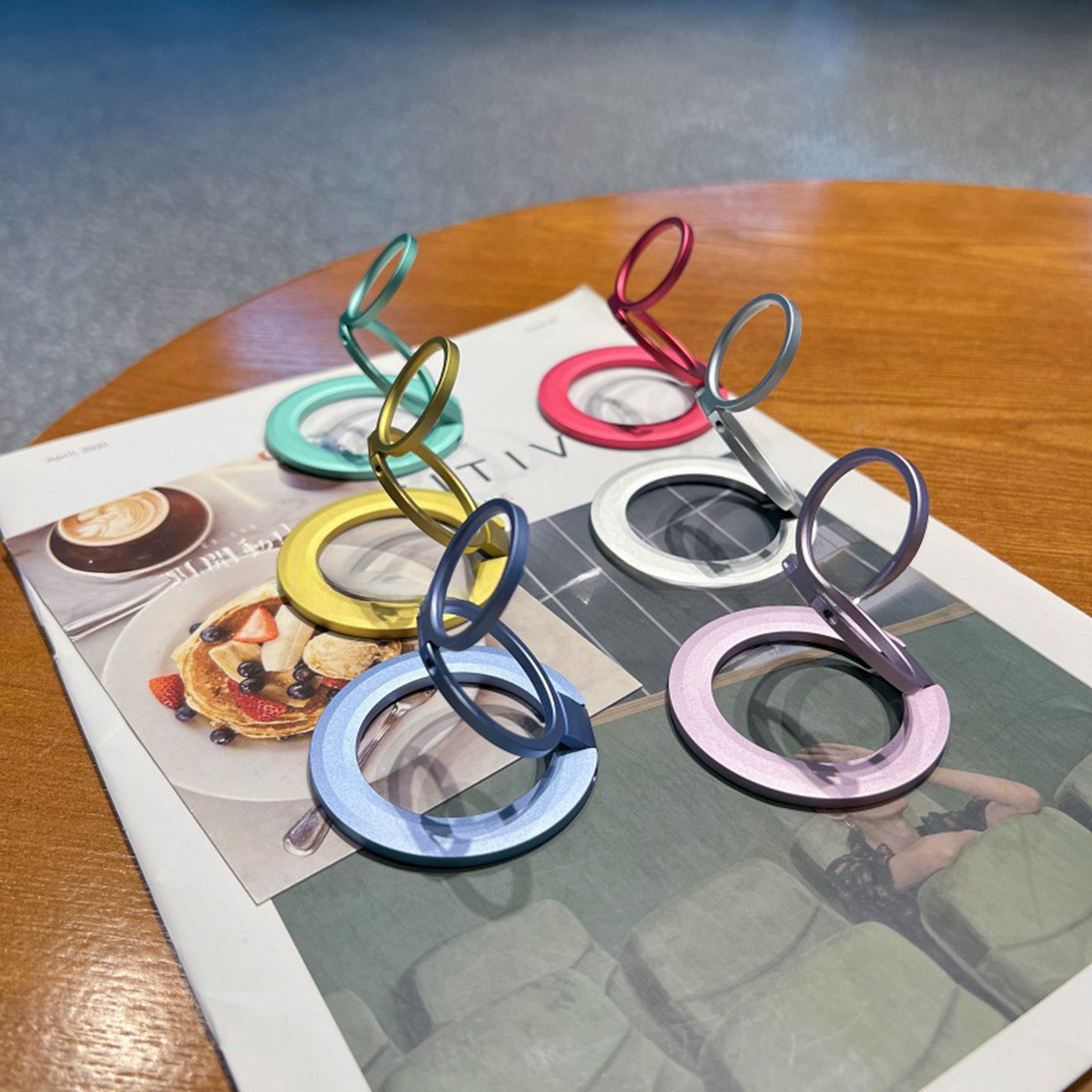 Chromahome New Double Ring Folding MagSafe Adhesive Ring Holder - Chromahome  