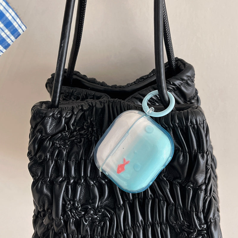 Chromahome Niche Bubble Blue Little Goldfish AirPods Case - Chromahome  