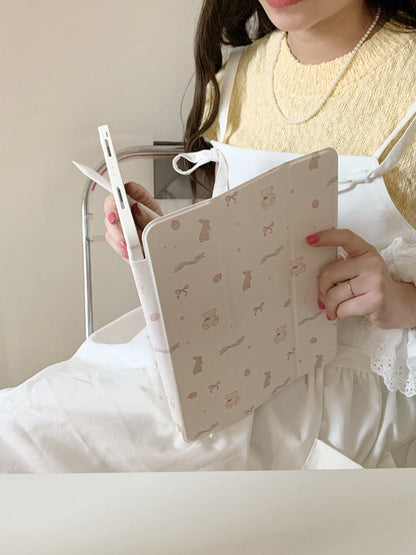 Chromahome Pink Floral Suitable iPad Protective Case - Chromahome  