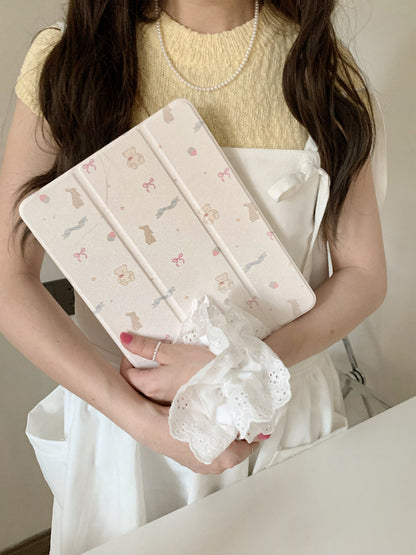 Chromahome Pink Floral Suitable iPad Protective Case - Chromahome  