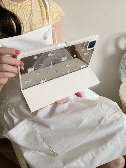 Chromahome Pink Floral Suitable iPad Protective Case - Chromahome  